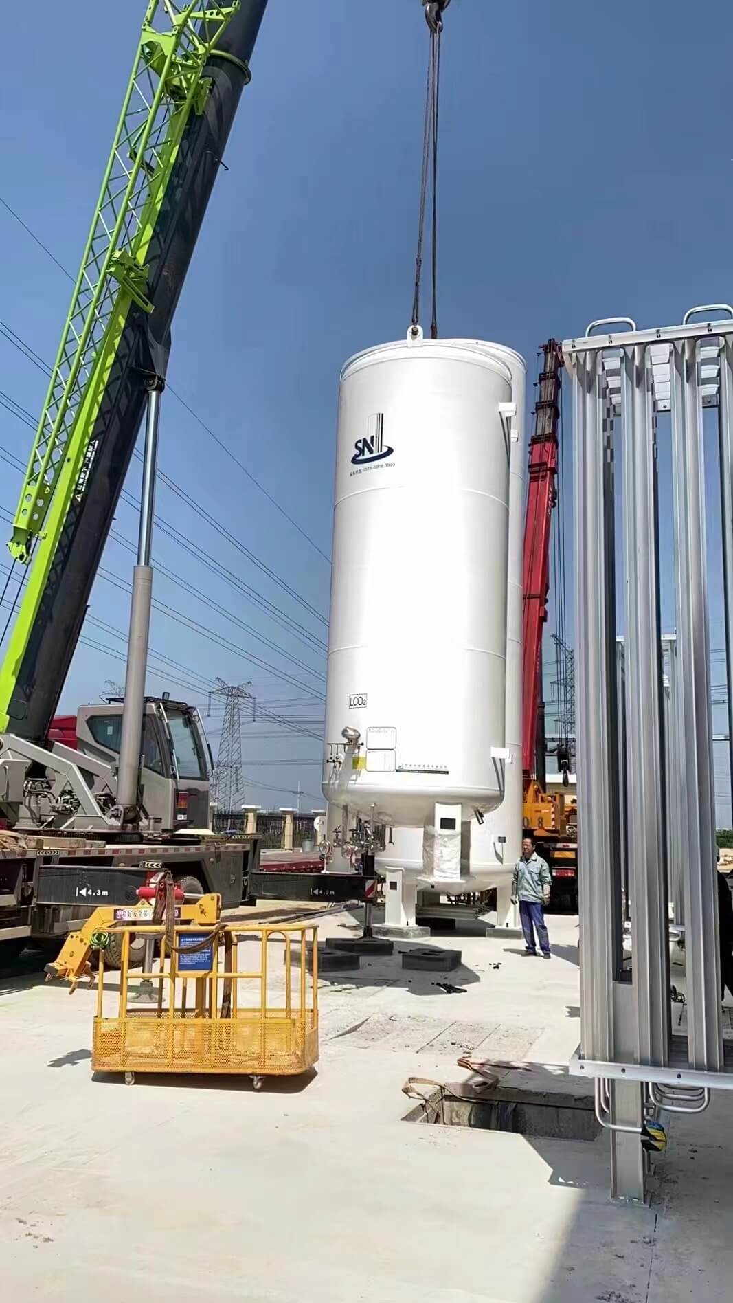 Nitrogen Buffer Tanks installation site